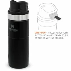Stanley Classic Trigger-Action Travel Thermobeker 0.47 Liter - Matte Black -Msr Gear Shop stanley classic trigger action travel insulated mug 0 47 liter black 1 1503014