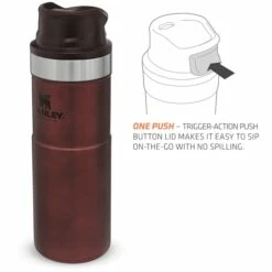 Stanley Classic Trigger-Action Travel Thermobeker 0.47 Liter - Wine Red -Msr Gear Shop stanley classic trigger action travel insulated mug 0 47 liter red 1 1503242