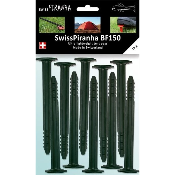 SwissPiranha Pegs BF150 10 Pieces SwissPiranha Pegs BF150 10 Pieces -Msr Gear Shop swisspiranha pegs bf150 10pieces 1 1160911