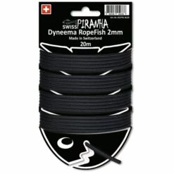SwissPiranha RopeFish Dyneema Cord - 20m / 2mm / Black