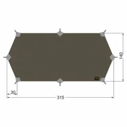 Tatonka Tarp Wing 1 LT - Stone Grey Olive