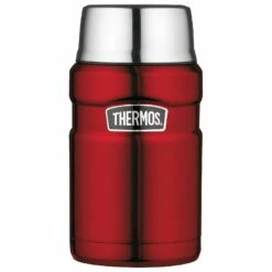 THERMOS® Stainless King Food Jar 0.71L Isolerende Voedselbox - Cranberry Red Polished