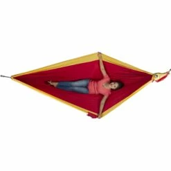 Ticket To The Moon Travel Hammock - Original - Burgundy / Dark Yellow -Msr Gear Shop ticket to the moon travel hammock original burgundy dark yellow 7 1452623
