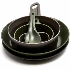 Wildo Explorer Kit Multicolor - Servies - Olive/ Dark Grey